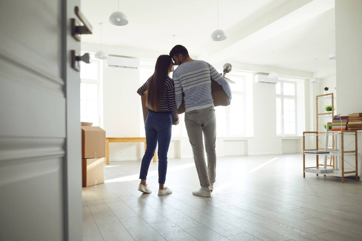 Young couple of first-time homeowners
